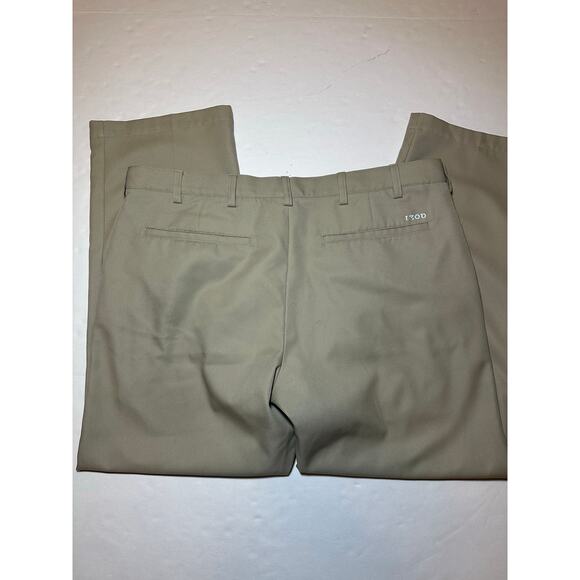 IZOD Golf Slim Fit Mens Performance Pants Straight Lightweight Khaki Size 38X30 - Picture 6 of 6